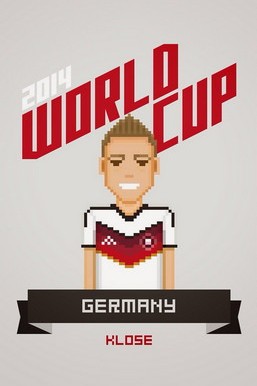Pixelated Glory: Klose at the 2014 World Cup ⚽️🏆
