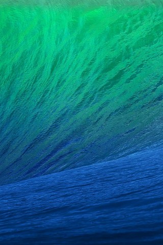 Зелена синя океанська хвиля