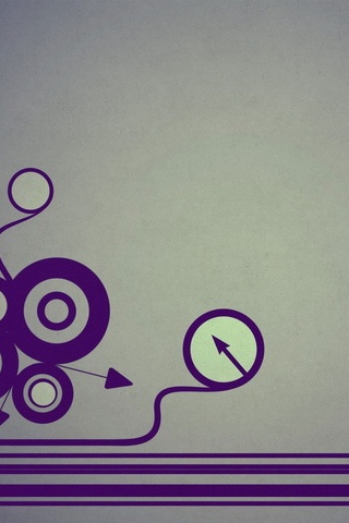 Retro Circles Arrows And Lines