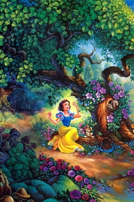 Snow White Fairy Forest Trees House
