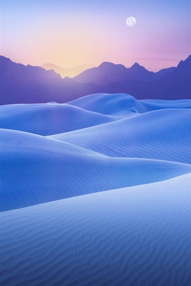 Blue Desert Sunset