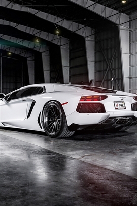 Белый Lamborghini