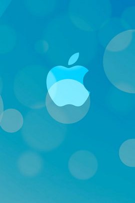 Blue Bubble Apple Wallpaper - Download to your mobile from PHONEKY