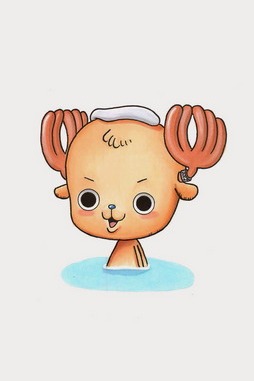 Chopper's Cheerful Splash! 🐾🌊