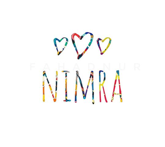 Nimra - Name Art Wallpaper - Download to your mobile from PHONEKY