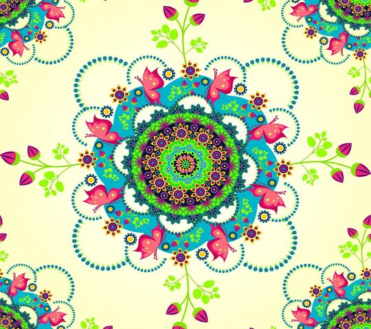 Mandala Flowers Wallpaper - Download to your mobile from PHONEKY