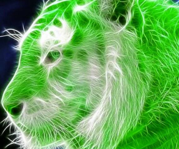 green tiger wallpaper