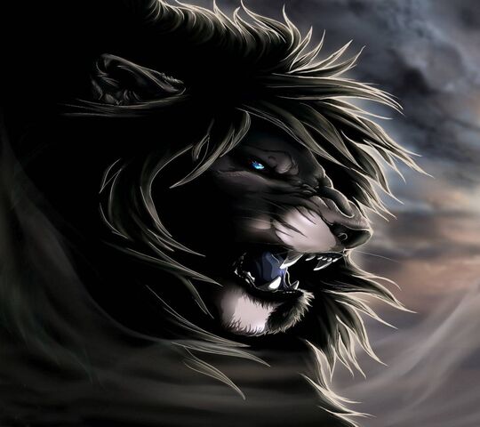 Angry Black Lion Wallpaper - Download to your mobile from PHONEKY
