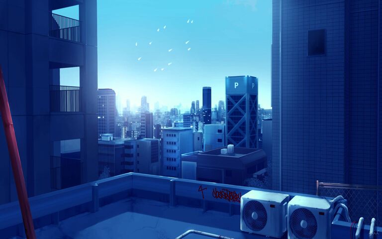 Anime City Night Scenery Wallpapers - Top Free Anime City Night Scenery  Backgrounds - WallpaperAccess