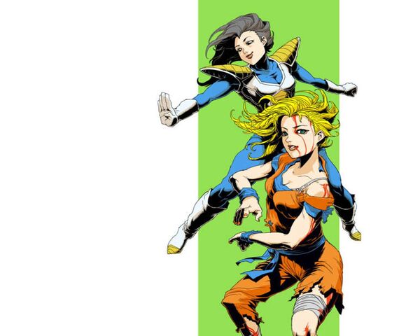 Fem Goku and Vegeta Wallpaper - Download to your mobile from PHONEKY