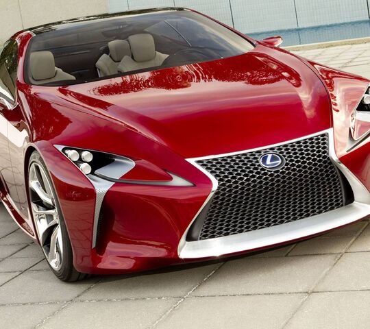 The Bold Elegance of the Super Red Lexus LF 🚗 Wallpaper - Download to ...