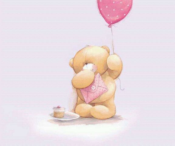 Celebration Cuddles with Birthday Bear 🎉🐻 Wallpaper - Download to your ...