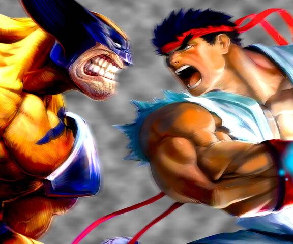 Wolverine Vs Ryu Wallpaper - Download to your mobile from PHONEKY
