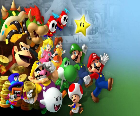 Mario Characters Wallpaper - Download to your mobile from PHONEKY