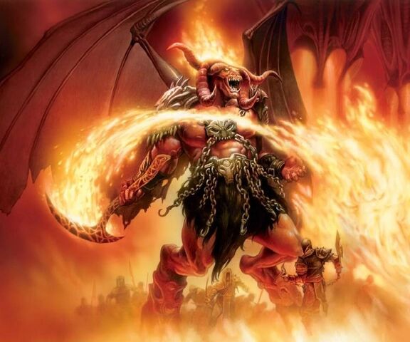 Demonico: The Fiery Conqueror of the Abyss 🔥👹 Wallpaper - Download to ...