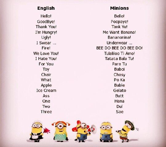 Minion Language Wallpaper - Download to your mobile from PHONEKY