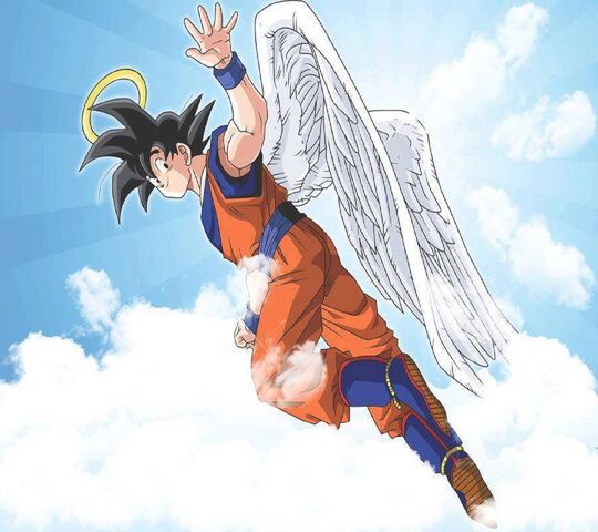 悟空 天使の輪 悟空さん まだ生き返ってないので頭の上に天使