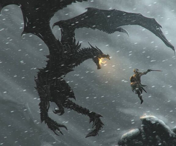 Dovahkiin Vs Alduin Wallpaper - Download to your mobile from PHONEKY