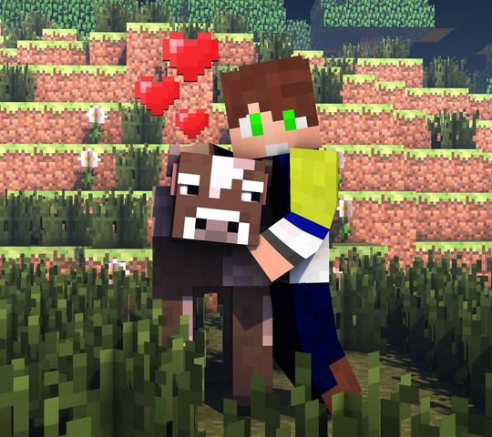 Minecraft Cow and Fb Wallpaper - Download to your mobile from PHONEKY