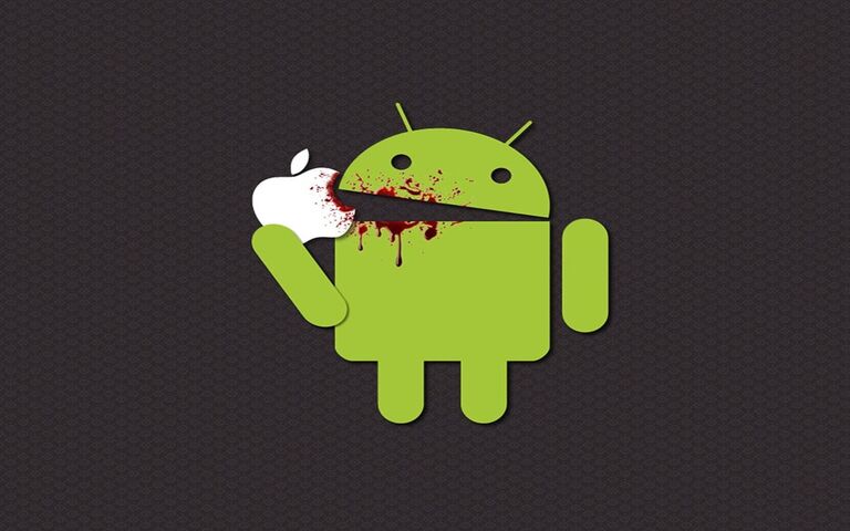 Android Eats Mac Wallpaper - Download to your mobile from PHONEKY