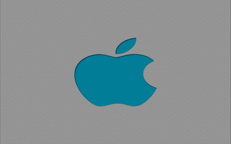 Blue Apple Logo Wallpaper - Download to your mobile from PHONEKY