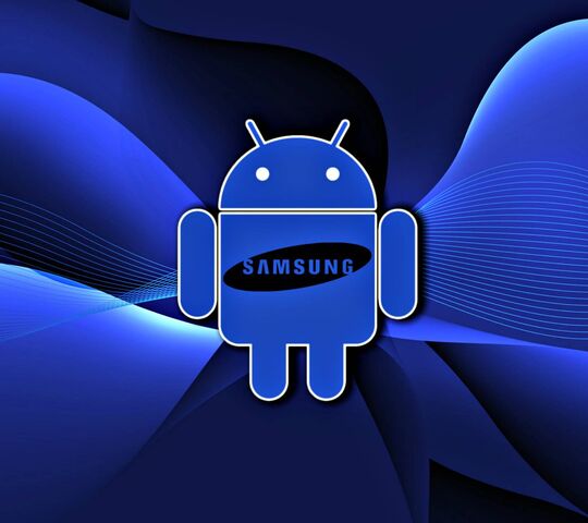 Samsung's Blue Android: A Tech Icon in Style! 💙🤖 Wallpaper - Download ...