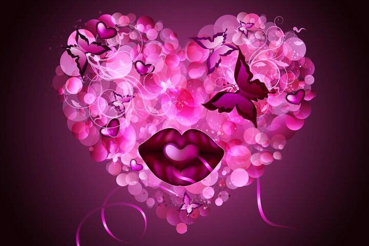 Love Lips Wallpaper - Download to your mobile from PHONEKY