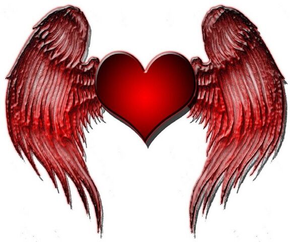 The Wings Of A Heart Have Wings And A Heart Between Them Background Heart  With Wings Pictures Background Image And Wallpaper for Free Download