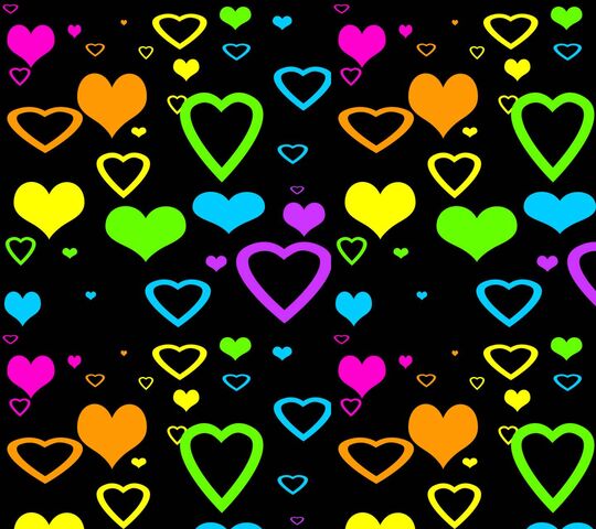 Color Hearts Wallpaper - Download to your mobile from PHONEKY