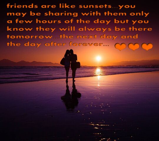 Friends Like Sunsets Wallpaper - Download to your mobile from PHONEKY