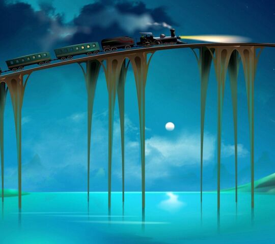 3D Bridge Wallpaper - Download to your mobile from PHONEKY