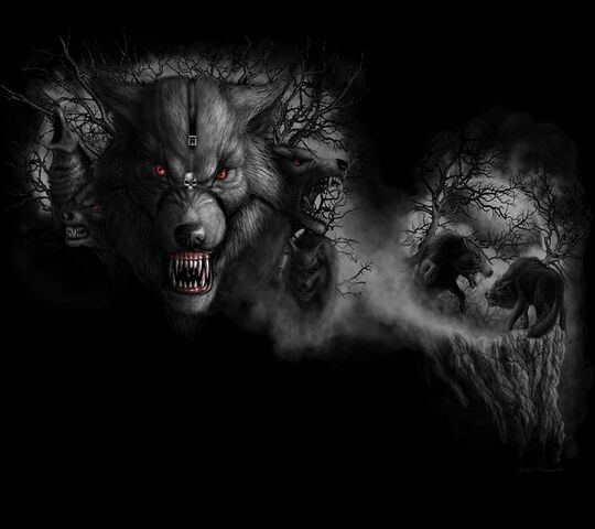 Demon Wolf Wallpapers  Top Free Demon Wolf Backgrounds  WallpaperAccess