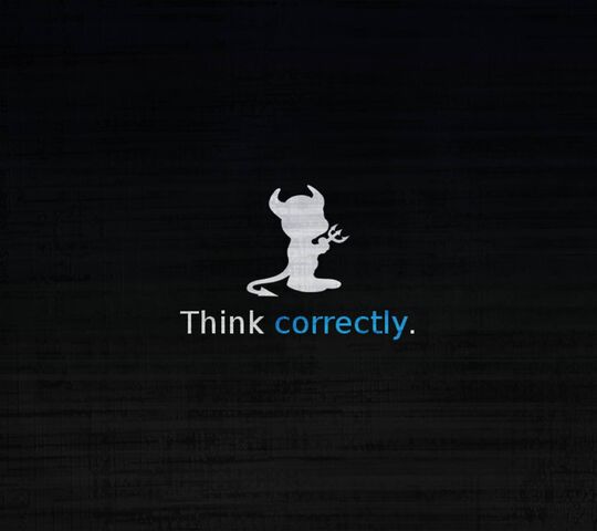 Think Correct Wallpaper - Download to your mobile from PHONEKY