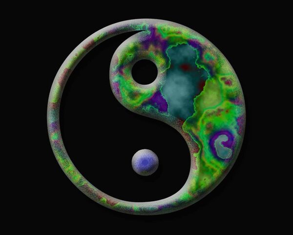 Earthly Yin Yang Wallpaper - Download to your mobile from PHONEKY