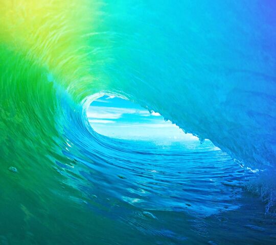IOS 9 Rainbow Wave, apple, ios, iphone, ocean, sea, water, wave, HD phone  wallpaper | Peakpx