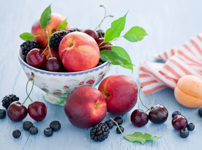 Plate Of Fruit Wallpaper - Download to your mobile from PHONEKY