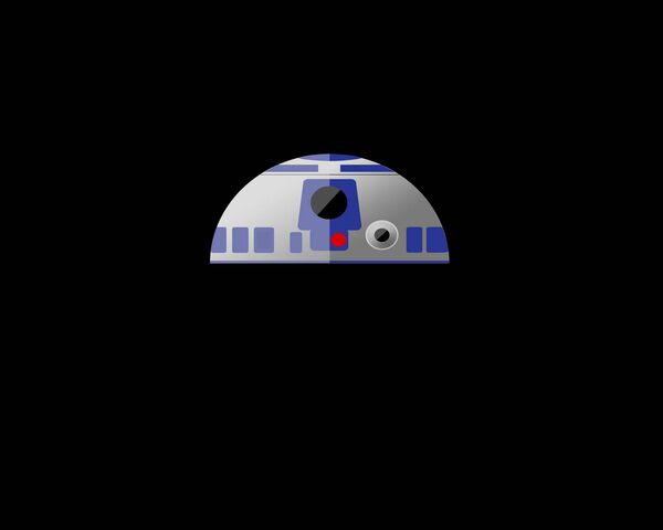 Flat R2-D2: A Galactic Icon in Minimalist Style 🚀 Wallpaper - Download ...