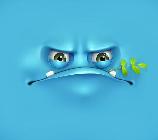 Grumpy's Green Gloom 🌿😠 Wallpaper - Download to your mobile from PHONEKY