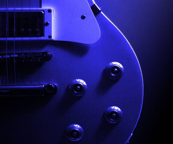 Blue Les Paul Wallpaper - Download to your mobile from PHONEKY