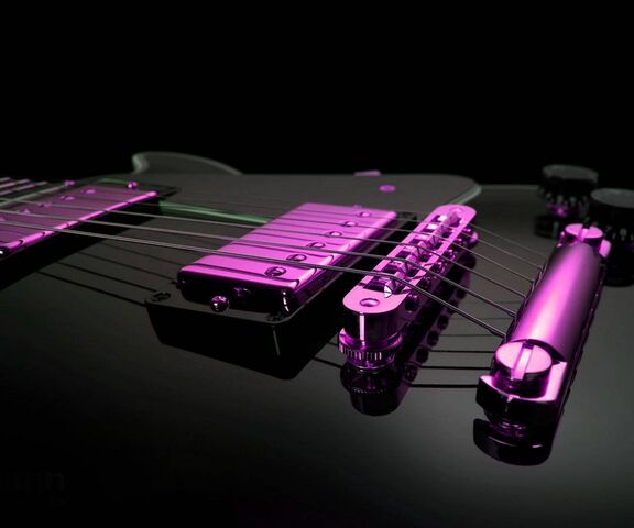 purple guitar wallpaper for desktop