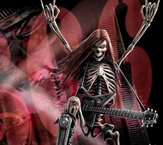 Heavy Metal Skeleton Wallpaper - Download to your mobile from PHONEKY