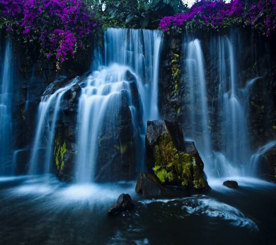 Natural Water Fall Wallpaper - Download to your mobile from PHONEKY