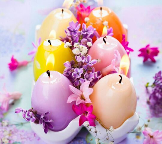 Candelas: A Symphony of Light and Color 🕯️🌸 Wallpaper - Download to ...