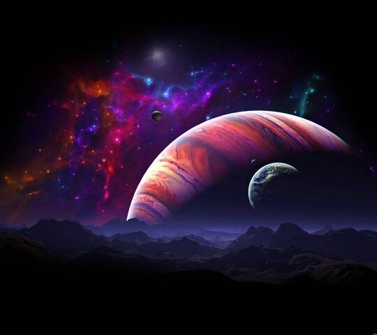 Purple Planets Wallpaper - Download to your mobile from PHONEKY