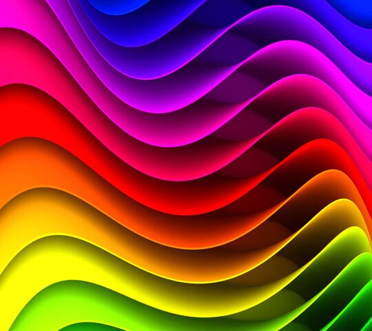 Vibrant Waves of Color 🌈 Wallpaper - Download to your mobile from PHONEKY
