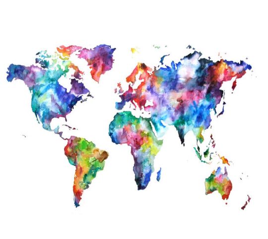 Vibrant World: A Splash of Color 🌍🎨 Wallpaper - Download to your mobile ...