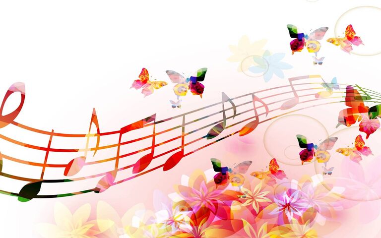 Music Butterflies Wallpaper - Download to your mobile from PHONEKY