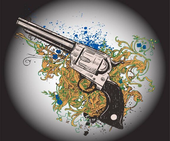 Artistry in Firearm: The Abstract Gun Wallpaper - Download to your ...