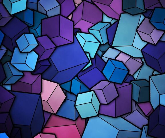 Blue Cubes Wallpaper - Download to your mobile from PHONEKY