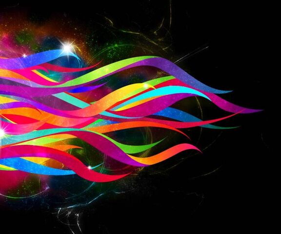 Neon Ribbons Wallpaper - Download to your mobile from PHONEKY